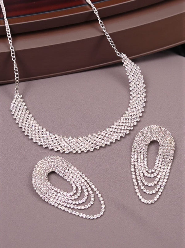 Crystal Wave Beautiful American Diamond Set
