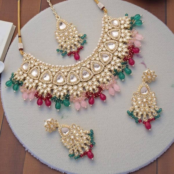 Elegant Multicolor Kundan Necklace