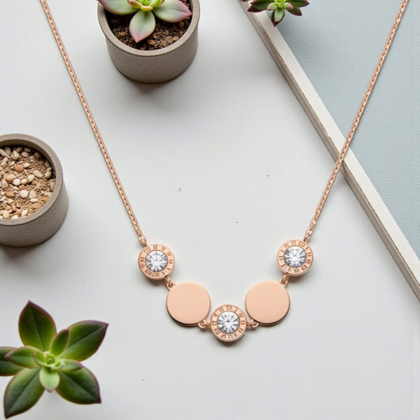 Circle Harmony Crystal Chain Pendant