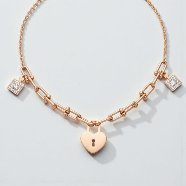 Love Lock Chain Pendant