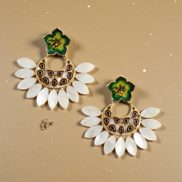 Floral Pearl Heritage Drops Earrings