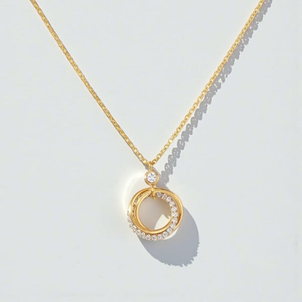 Infinity Glow Diamond Chain Pendant